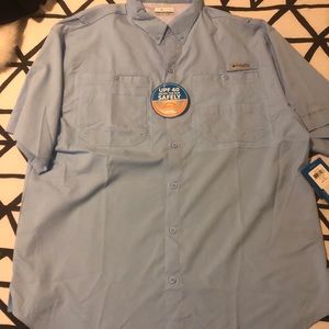 men’s Columbia fishing shirt